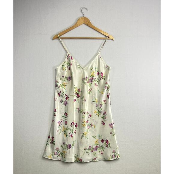 Garden Girl Feminine Romantic Maidenform Lingerie Floral Nighty Slip - size M - Picture 4 of 12